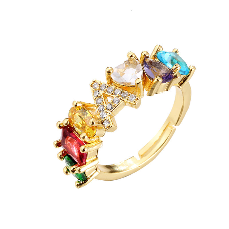 Initial Letter Ring Adjustable