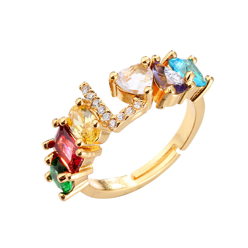 Initial Letter Ring Adjustable