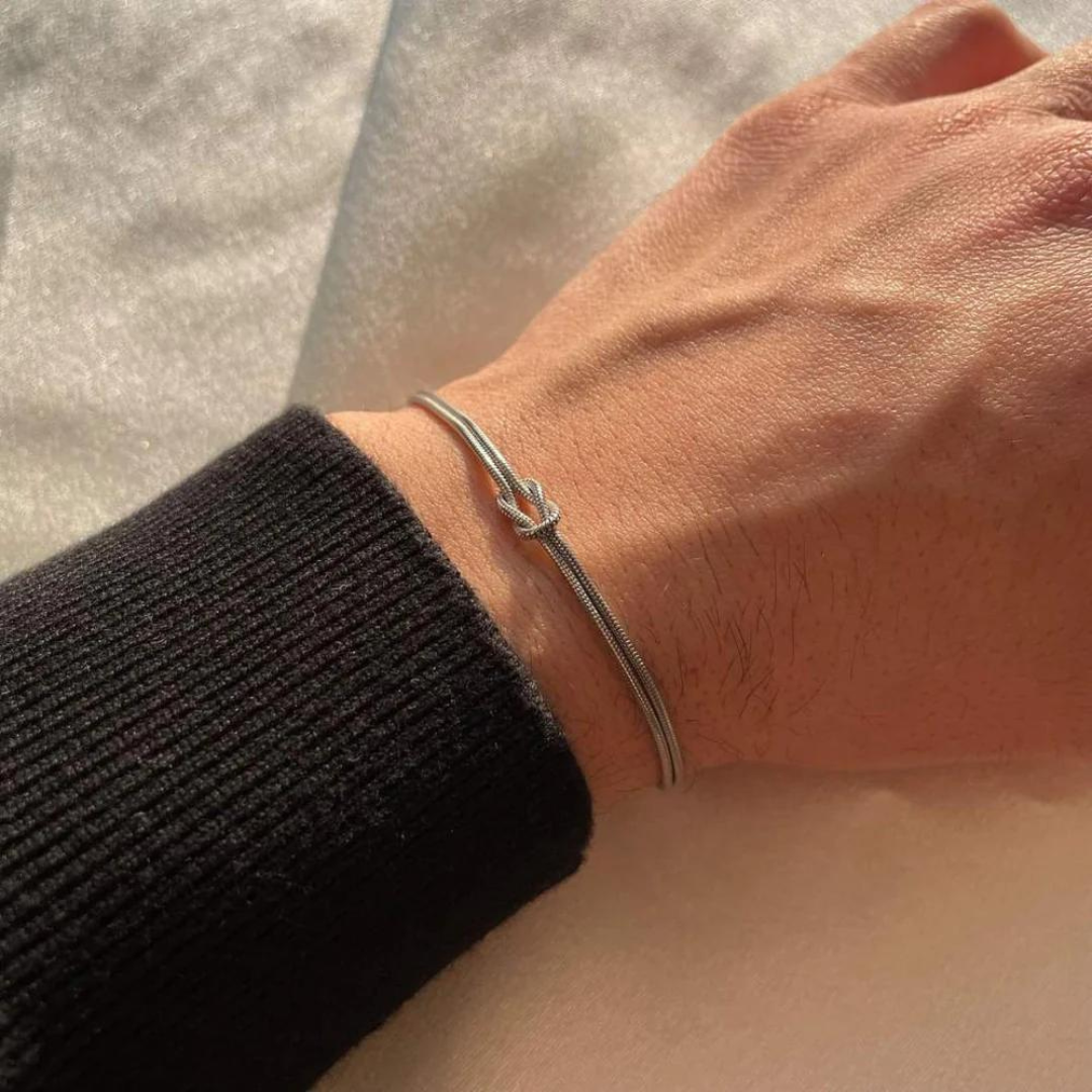 Nodo de Amor - Pareja de pulseras