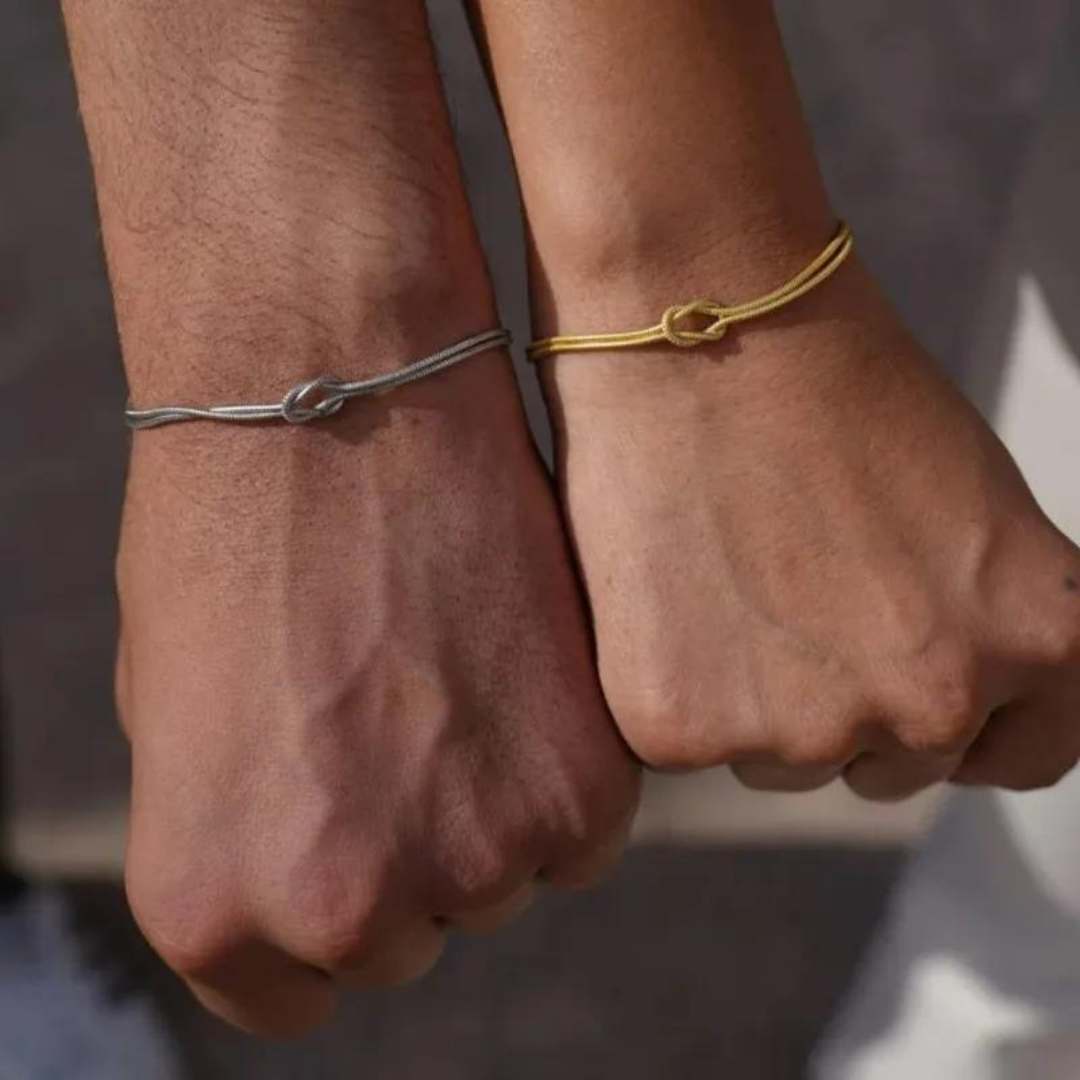 Nodo de Amor - Pareja de pulseras