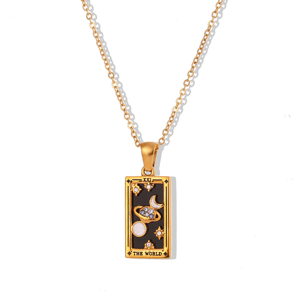 El Mundo - Collar Carta Tarot