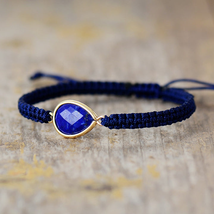 Bracelet Macramé avec Amazonite ou Lapis Lazuli