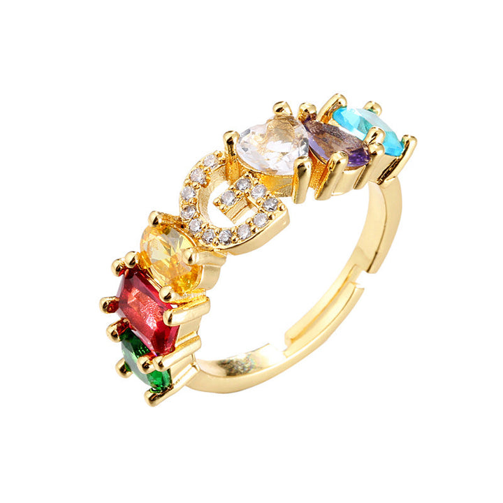 Initial Letter Ring Adjustable