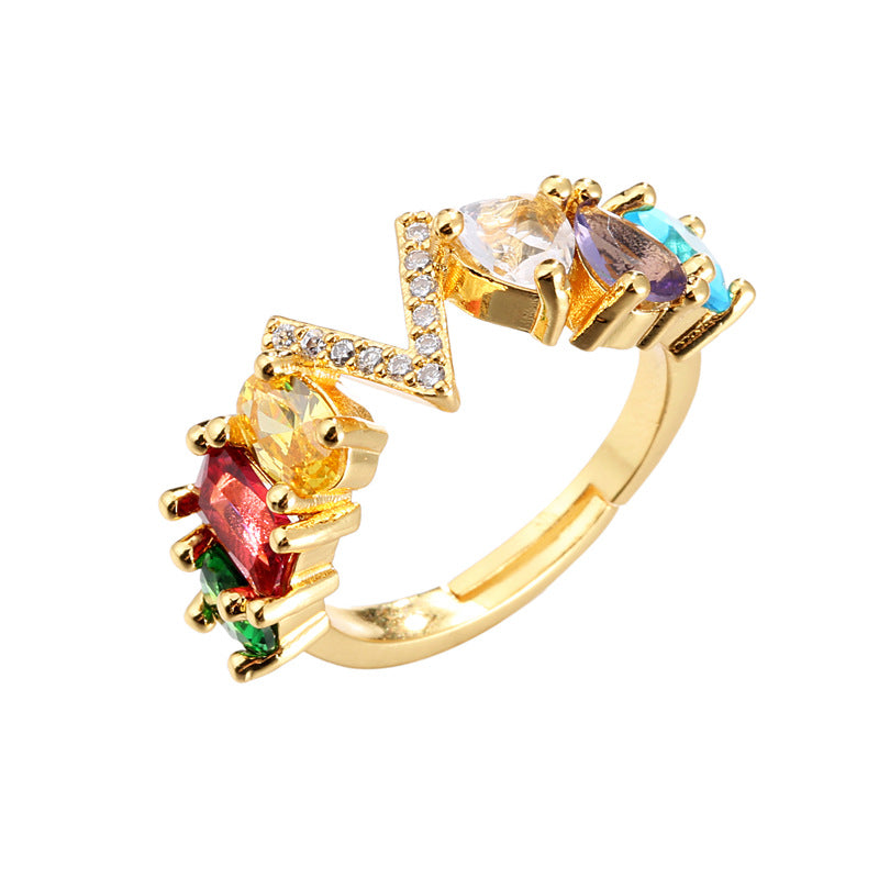 Initial Letter Ring Adjustable