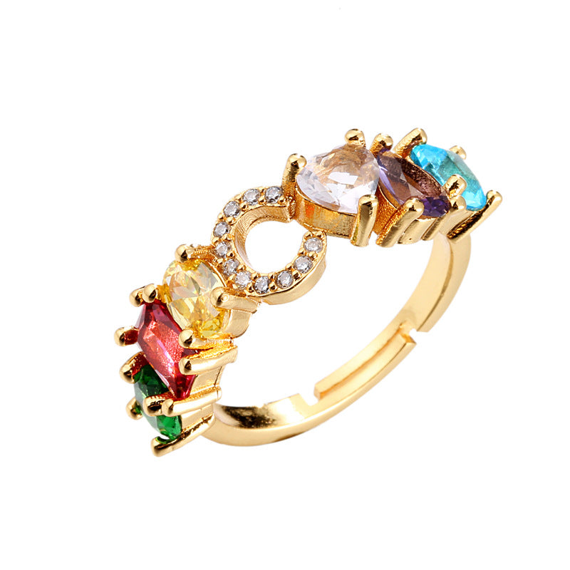 Initial Letter Ring Adjustable