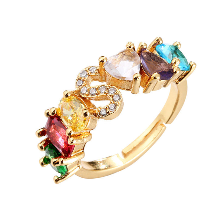 Initial Letter Ring Adjustable