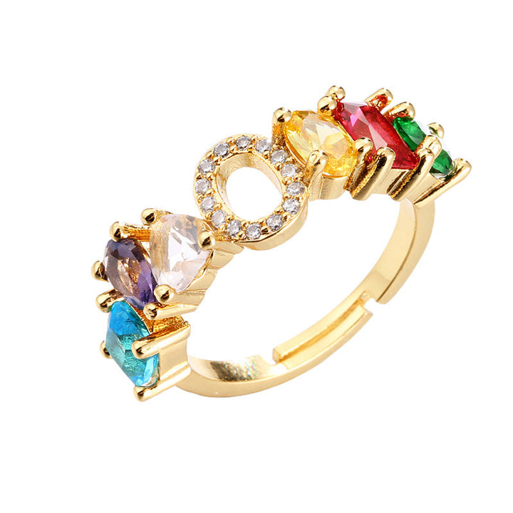 Initial Letter Ring Adjustable