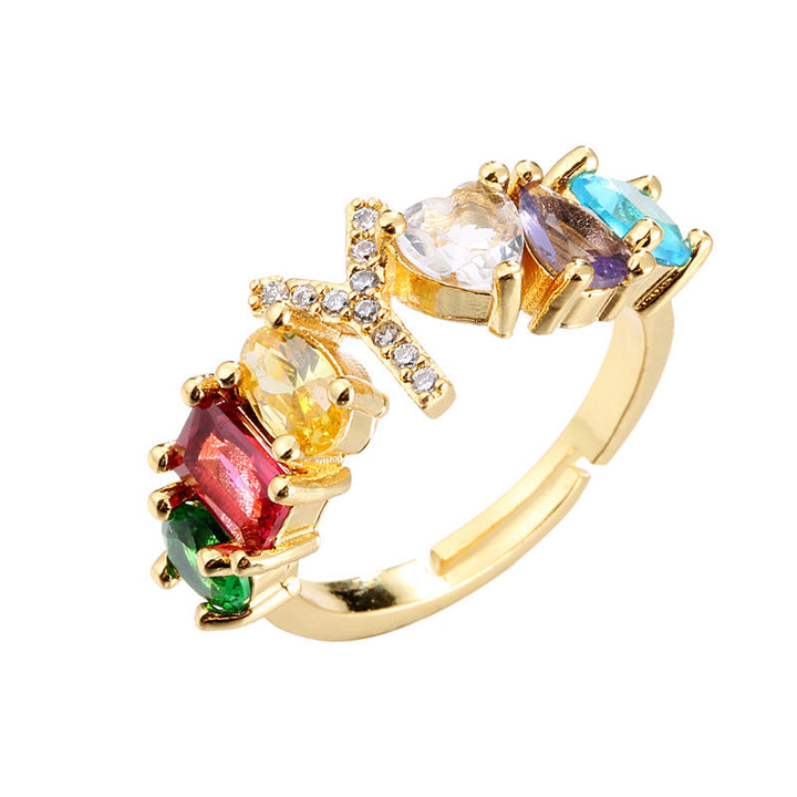 Initial Letter Ring Adjustable