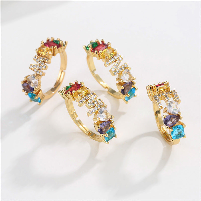 Initial Letter Ring Adjustable