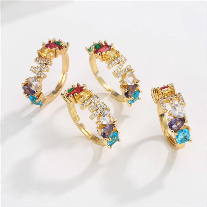 Initial Letter Ring Adjustable