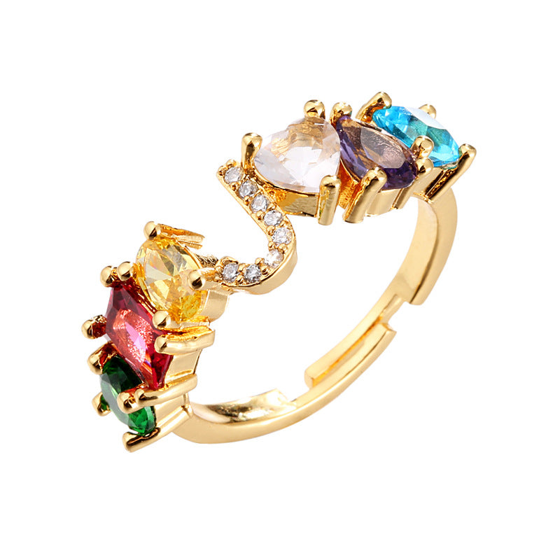 Initial Letter Ring Adjustable