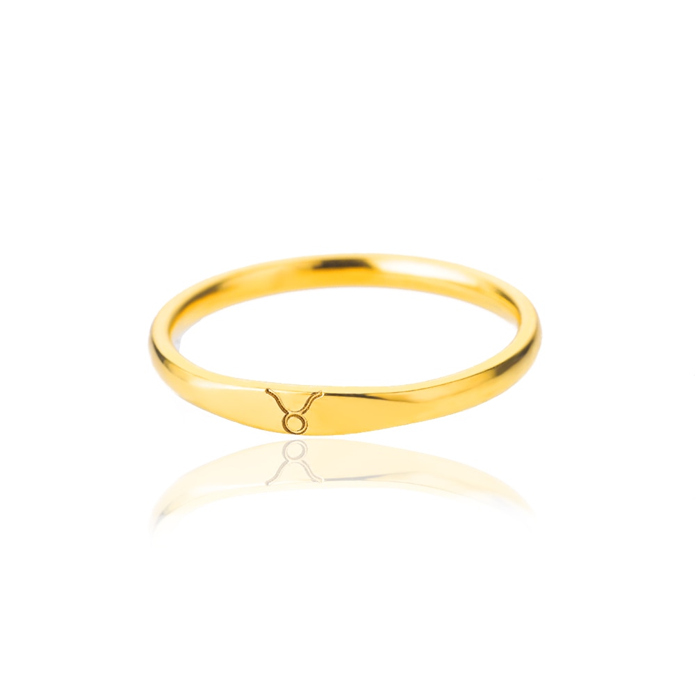Minimalist Zodiac Sign Ring