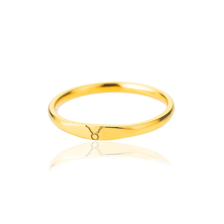 Minimalist Zodiac Sign Ring