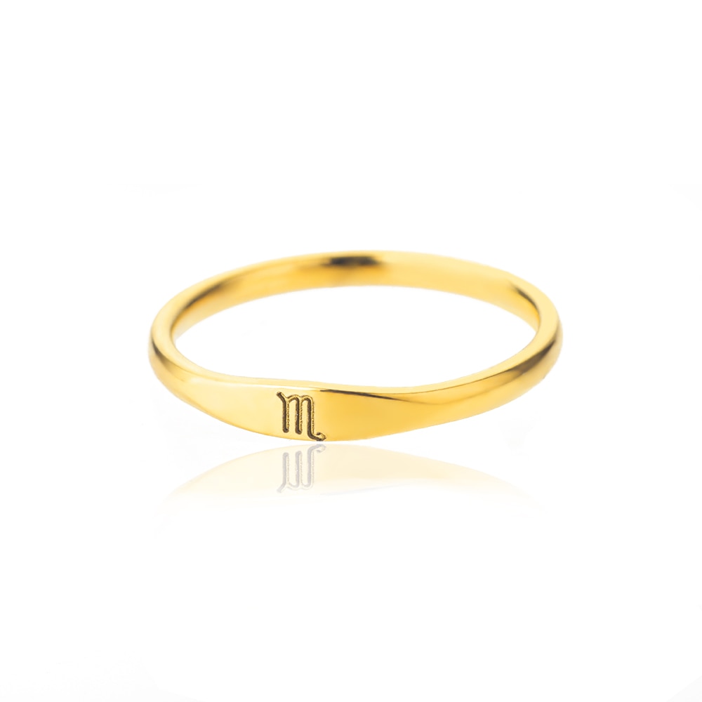 Minimalist Zodiac Sign Ring