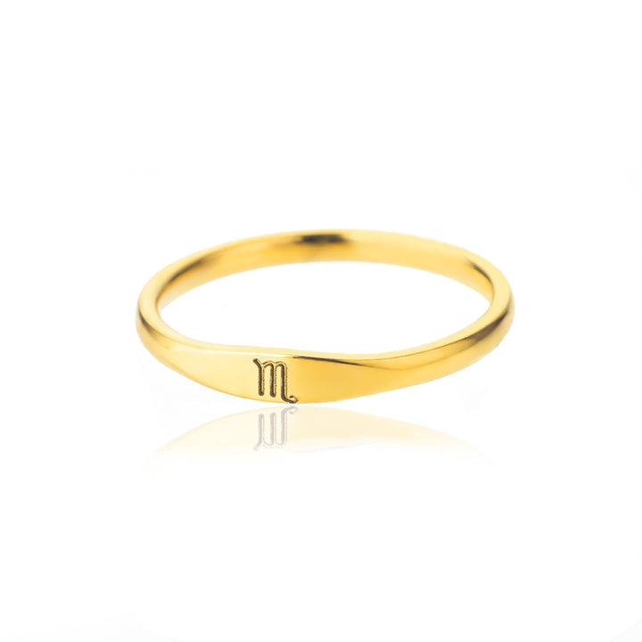 Minimalist Zodiac Sign Ring