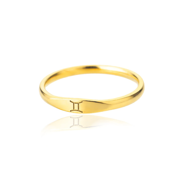 Minimalist Zodiac Sign Ring