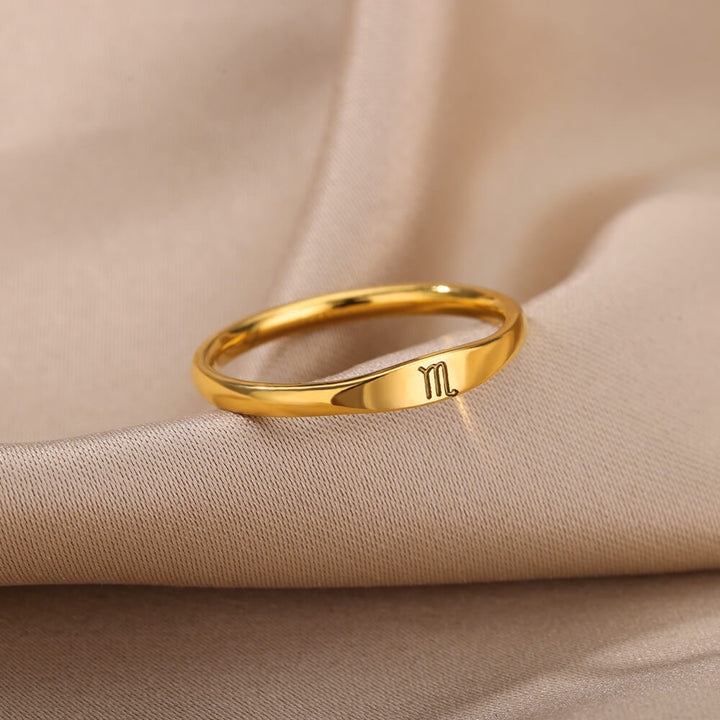Minimalist Zodiac Sign Ring