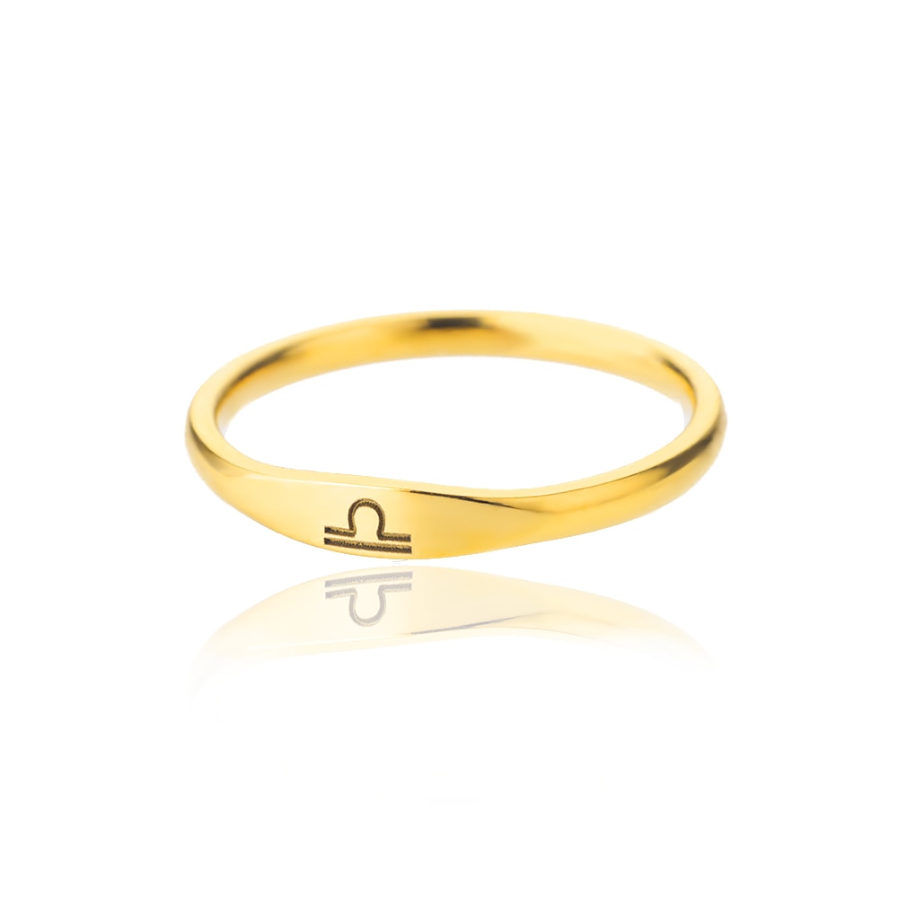 Minimalist Zodiac Sign Ring