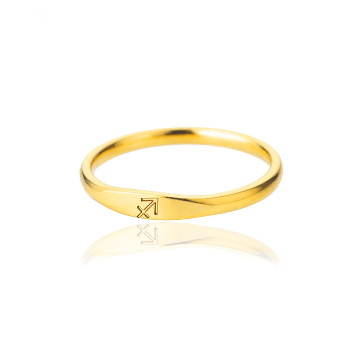Minimalist Zodiac Sign Ring