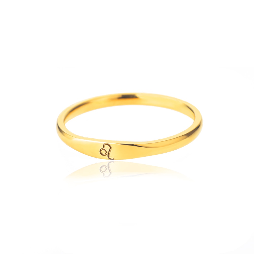 Minimalist Zodiac Sign Ring
