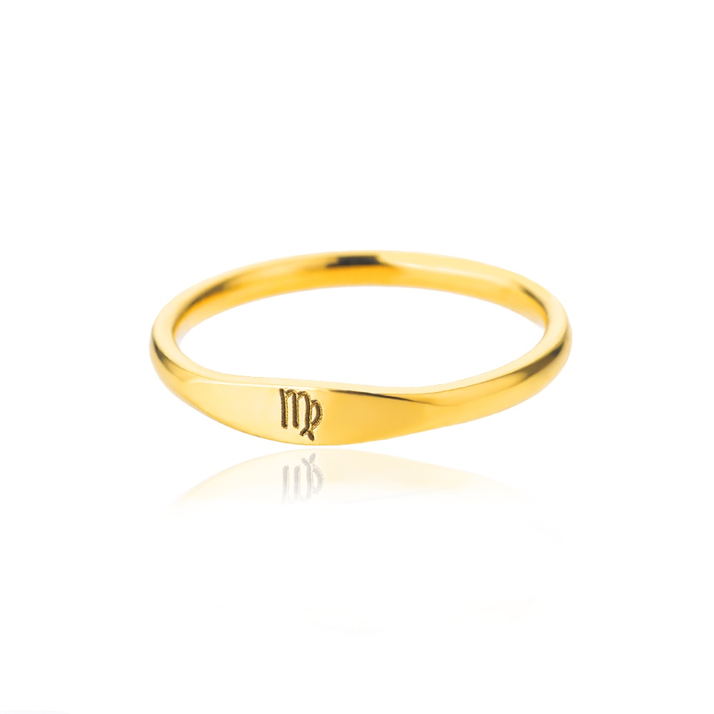 Minimalist Zodiac Sign Ring