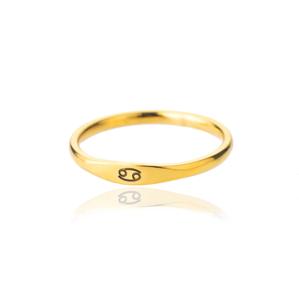 Minimalist Zodiac Sign Ring