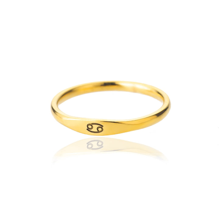 Minimalist Zodiac Sign Ring