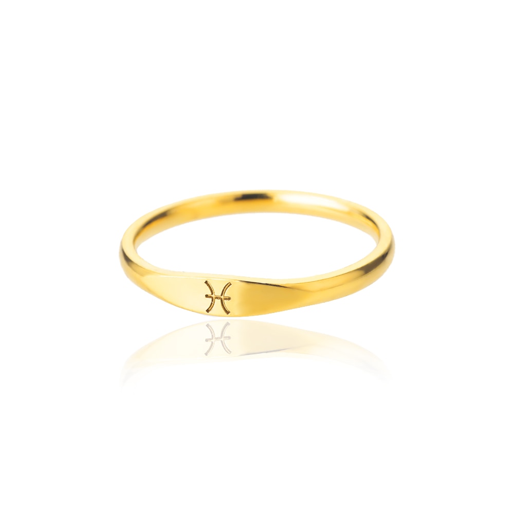 Minimalist Zodiac Sign Ring