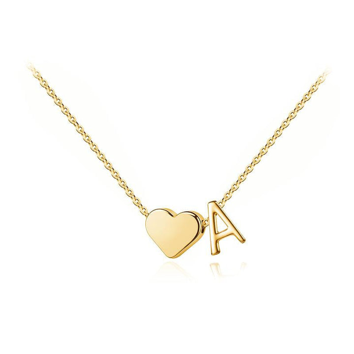 Initial Heart Necklace