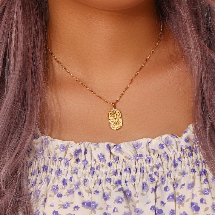 Capricorne - Collier Constellation Baroque