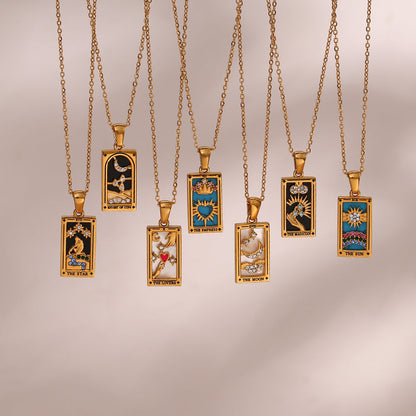 Caballero de Copas - Collar Carta Tarot